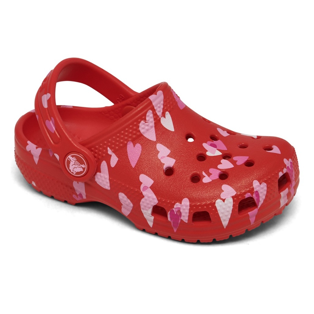 CROCS Red and Pink Water Shoes with Perforated Design